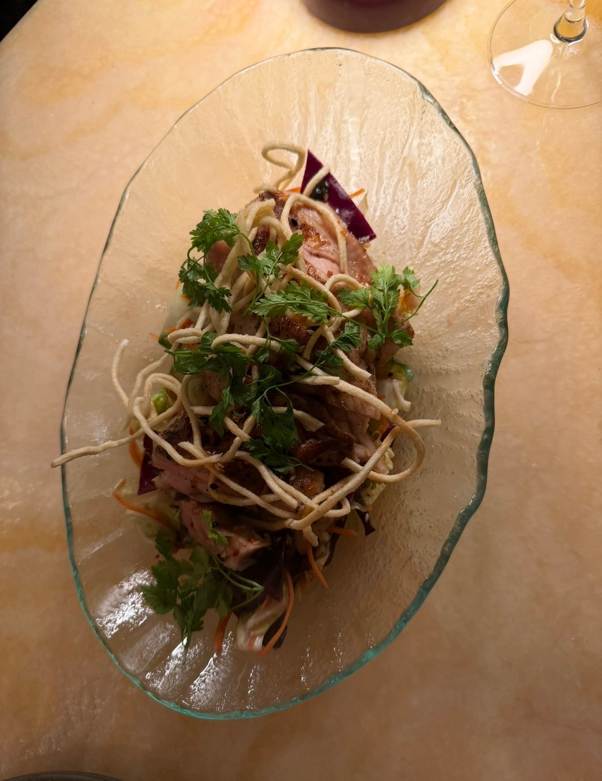 Just glass platter Clear glass / 26cm
