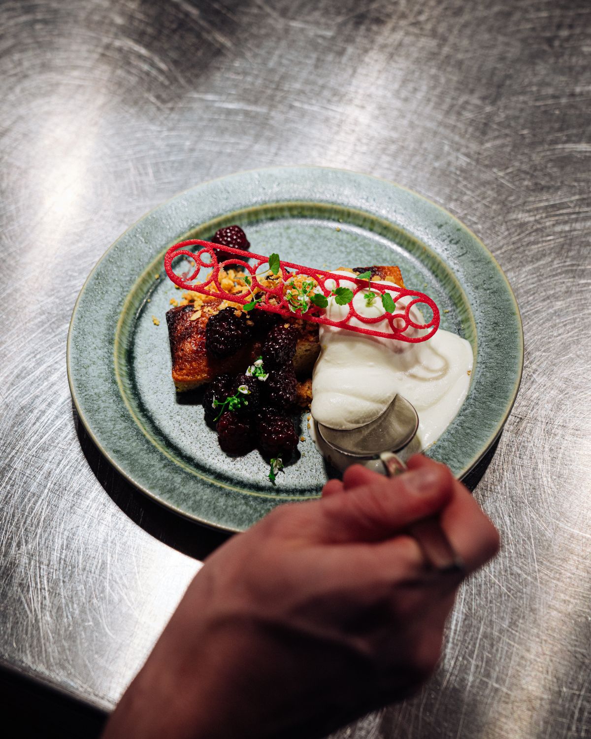 Farrago Plate Rim Green Wrack/23cm