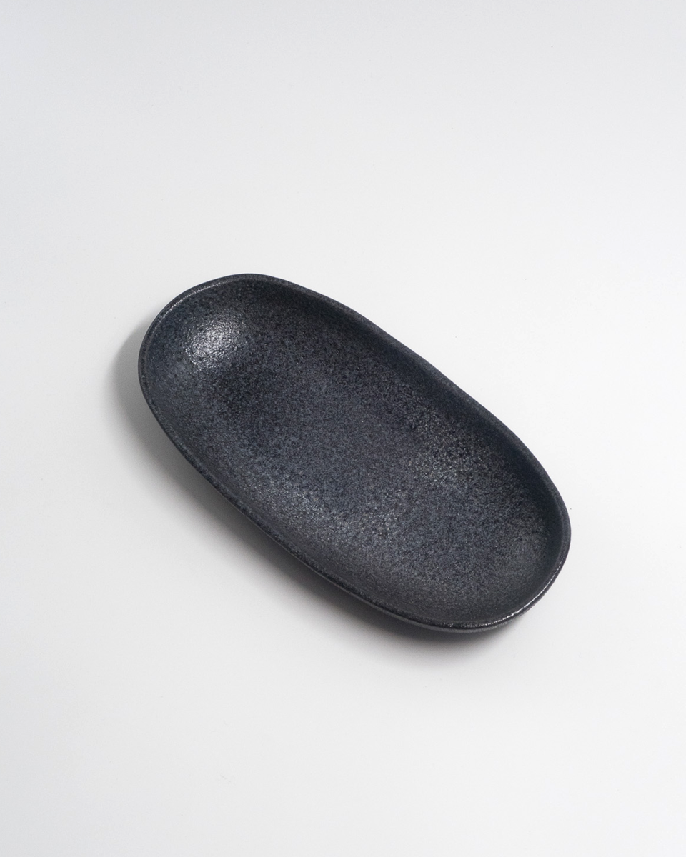 Farrago Serving Small Rough Black/23cm