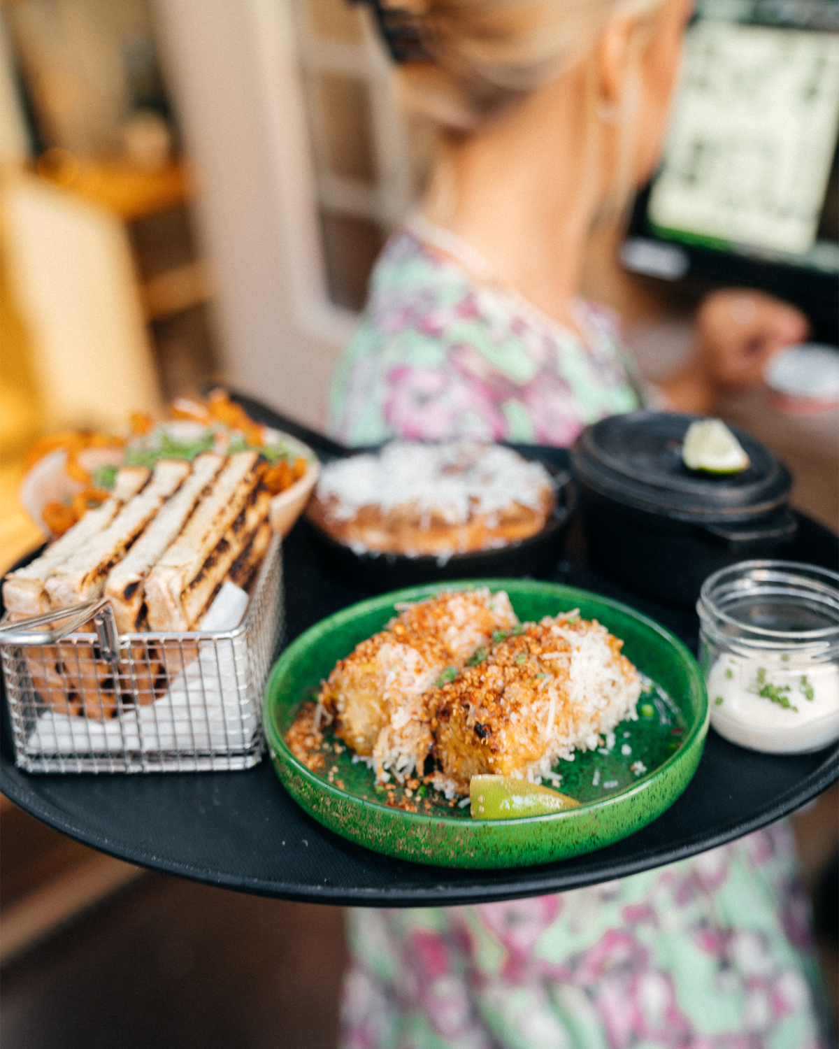 Just Glass Edge Small Plate Basil/13.5cm