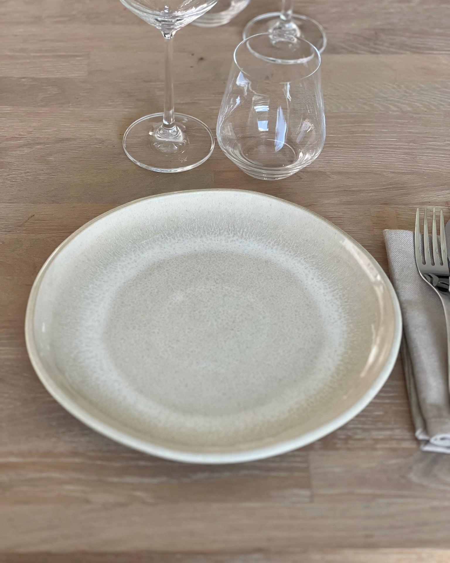 Farrago Plate Organic Earthy Pearl / 25cm