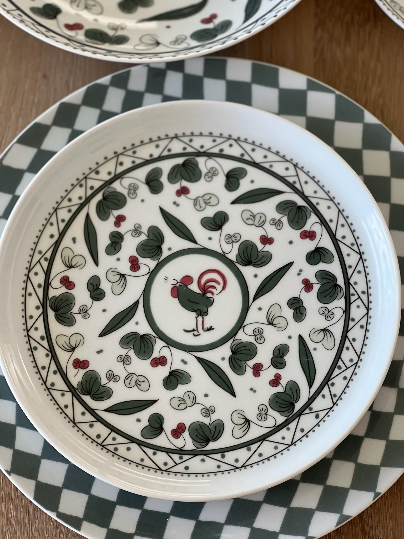 Italiano Gallo Plate Forest/22cm