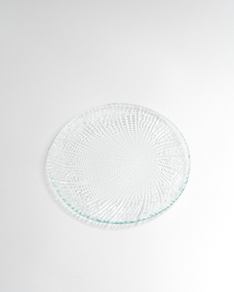 Tallrik Just Glass Bubbles Clear, klar glas 20 cm – från Norling Studio