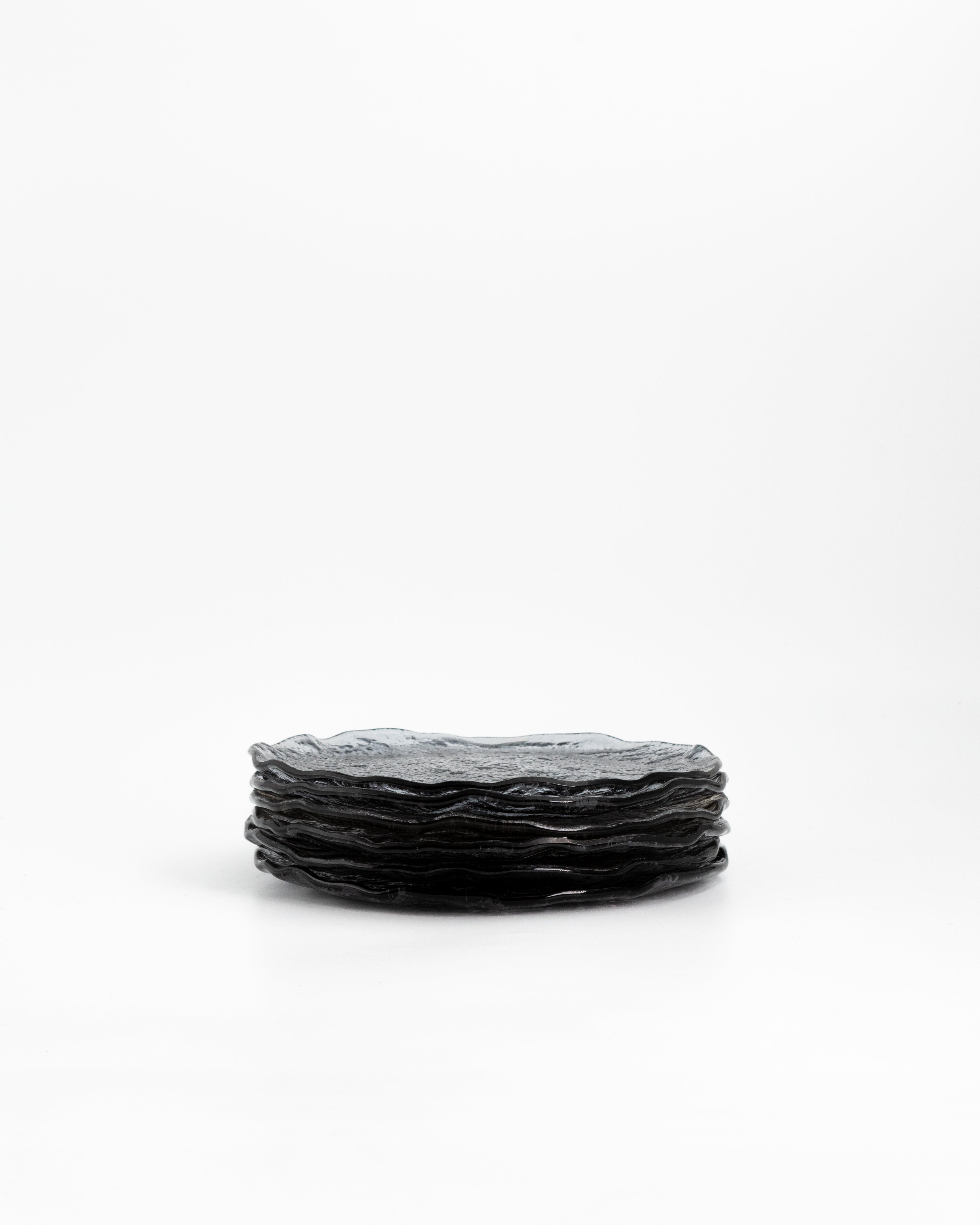 6st Just Glass Tallrik Smoke/20cm