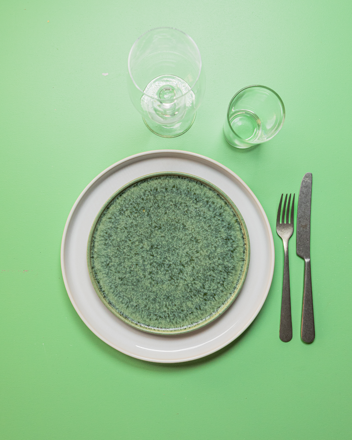 Farrago Plate Green Wrack/22cm