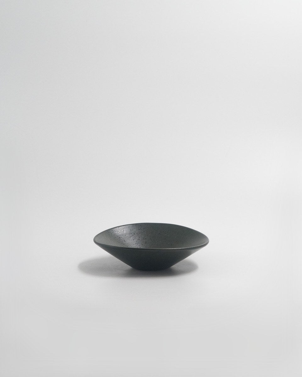 Liten Skål Farrago Ufo Forest Rain, mörkgrön spräcklig 14 cm (bild 2) – från Norling Studio