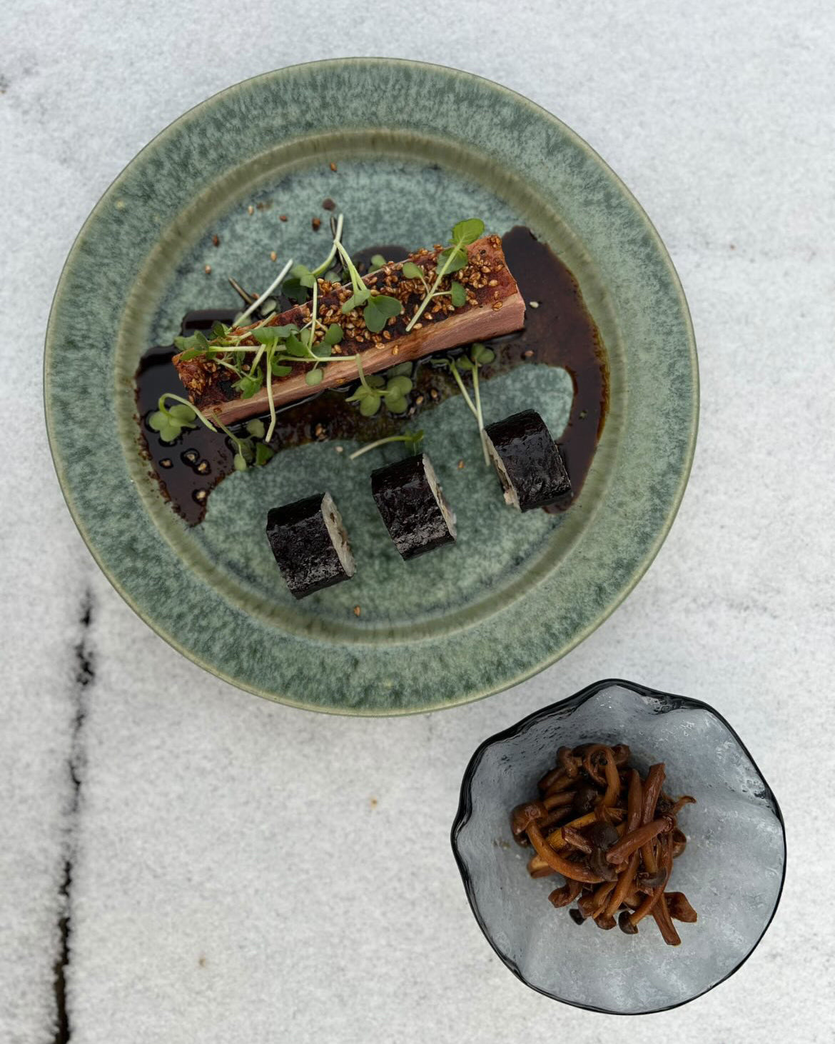 Farrago Plate Rim Green Wrack/23cm