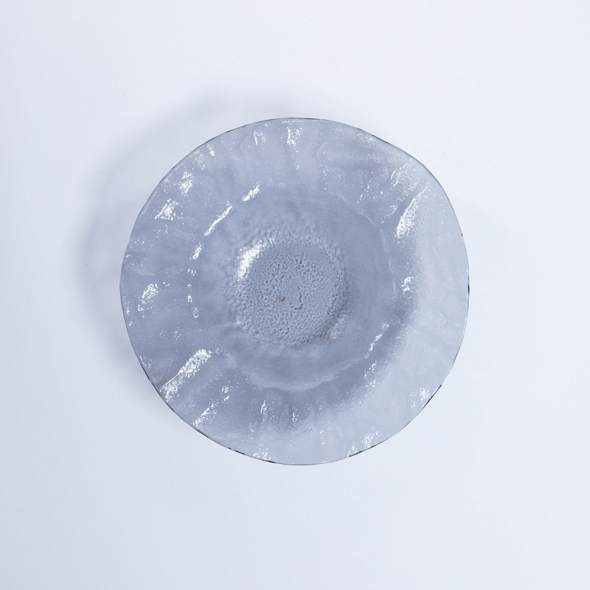 Glas Just S Swirl Smoke, rökgrå glas 23,5 cm – från Norling Studio