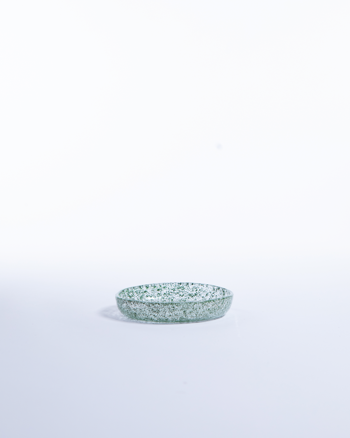 Just Glass Edge Small Plate Basil/13.5cm