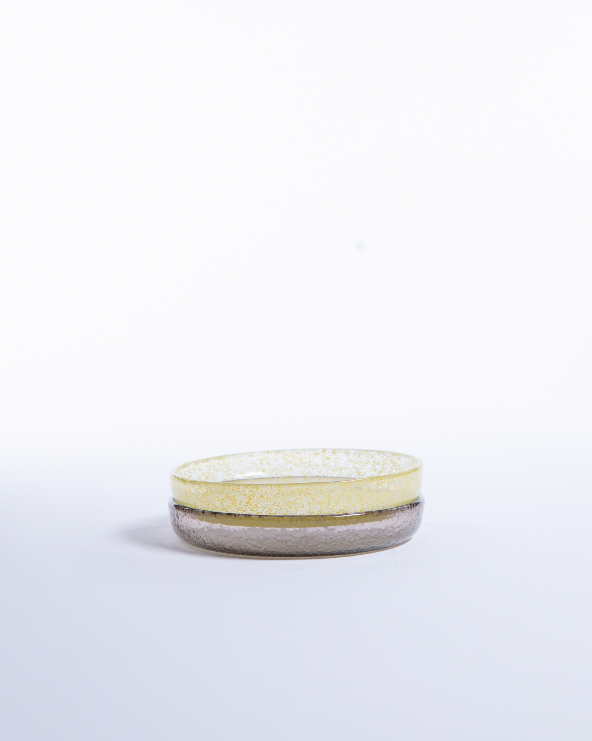 Just Glass Edge Between Plate Turmeric/17cm