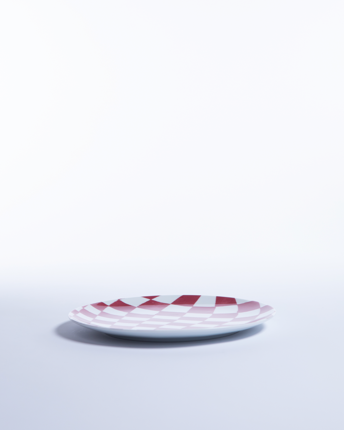 Lazio Plate Burgundy/24cm