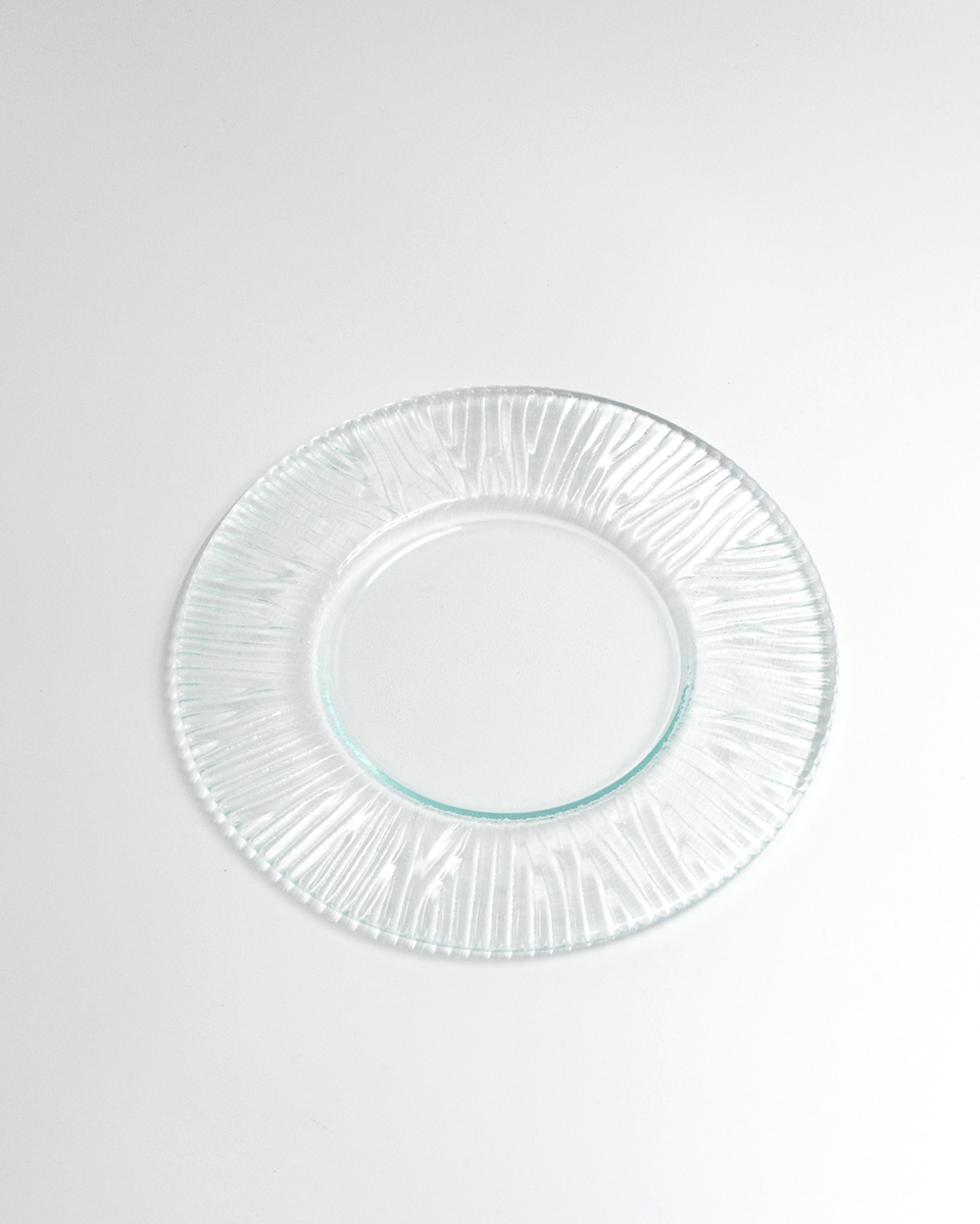 Just Glass Tallrik Stripe Clear/22cm