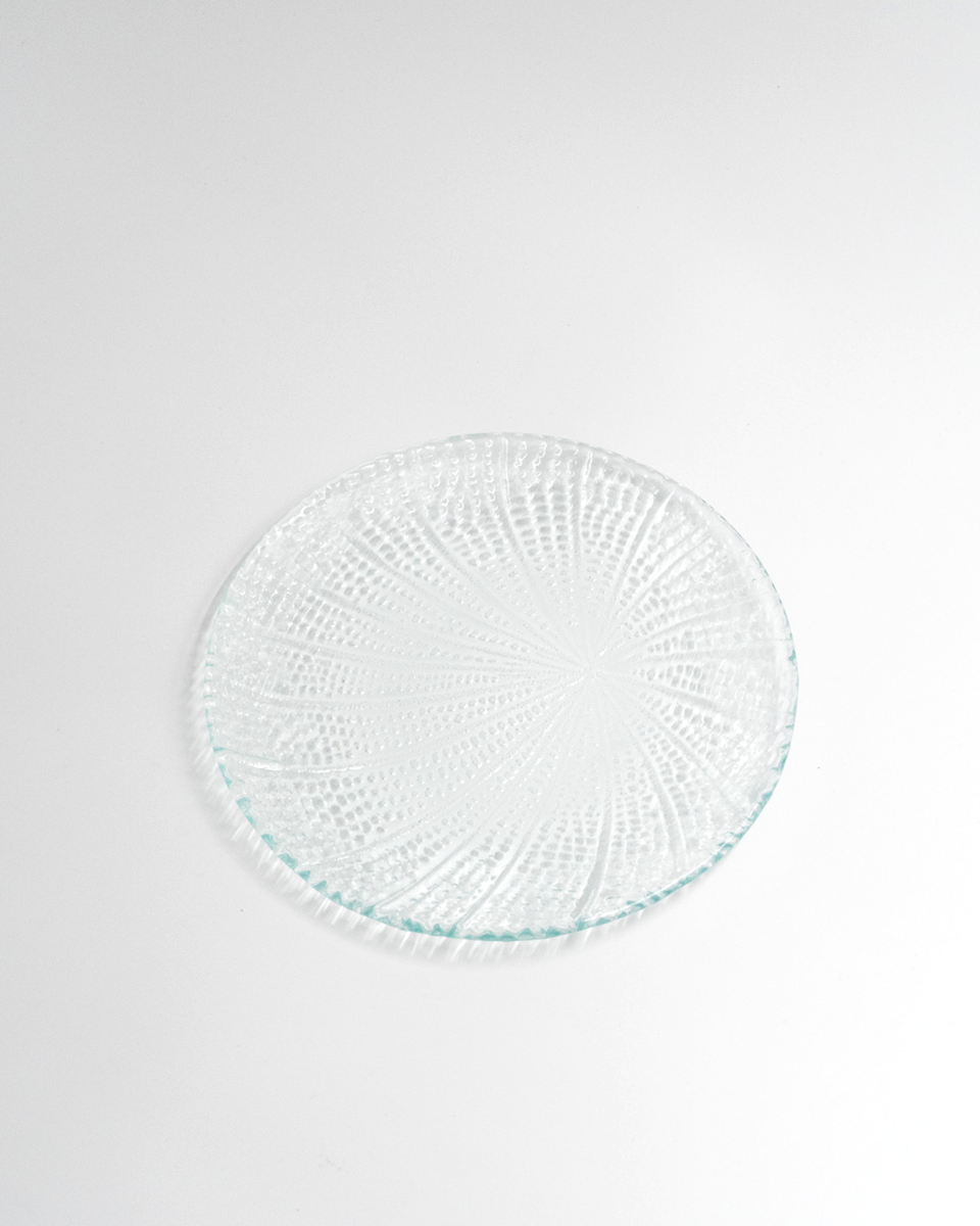 Just Glass Plate Bubbles Clear/20cm