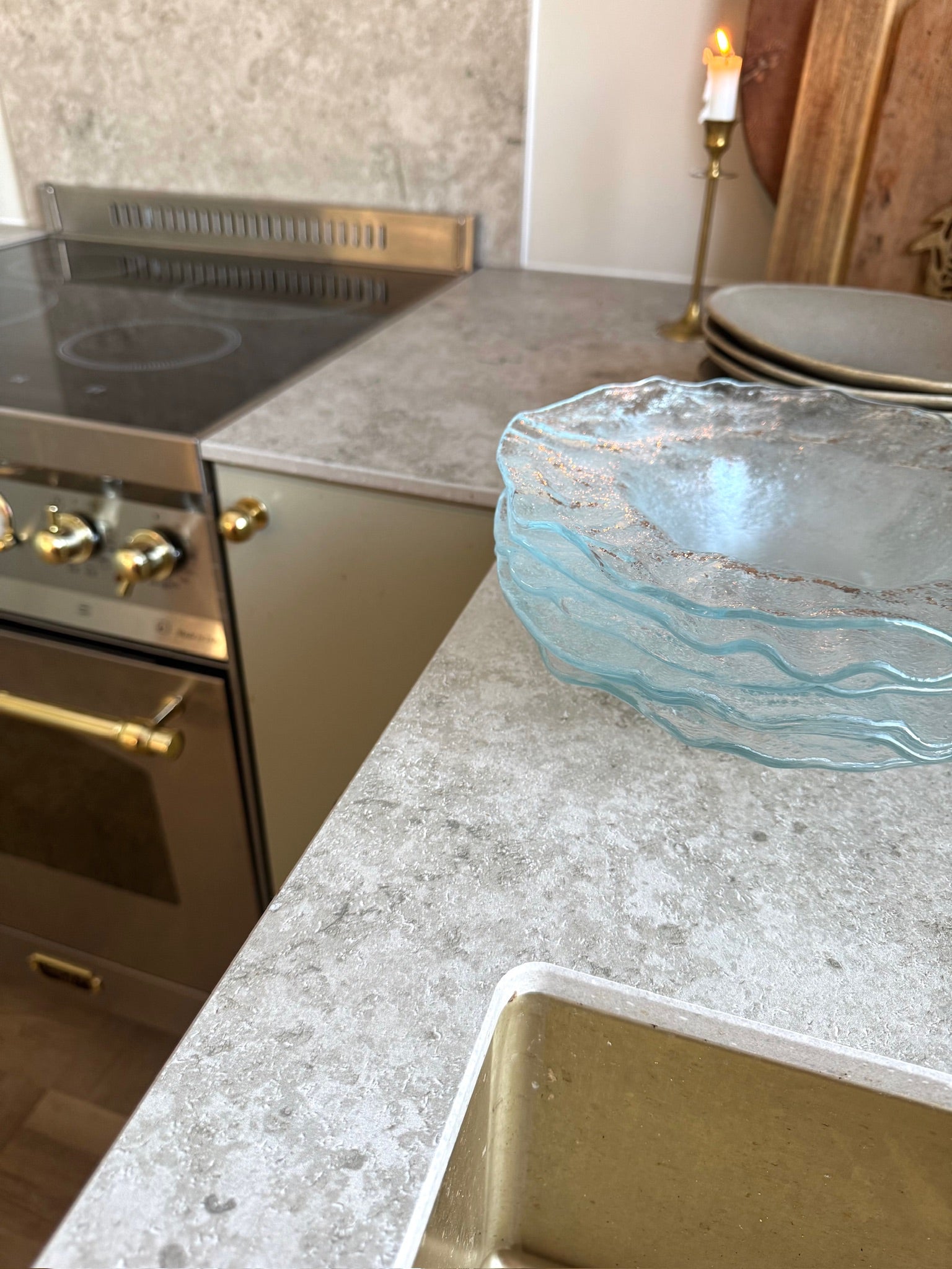 Just Glass Swirl Clear Glass /23cm