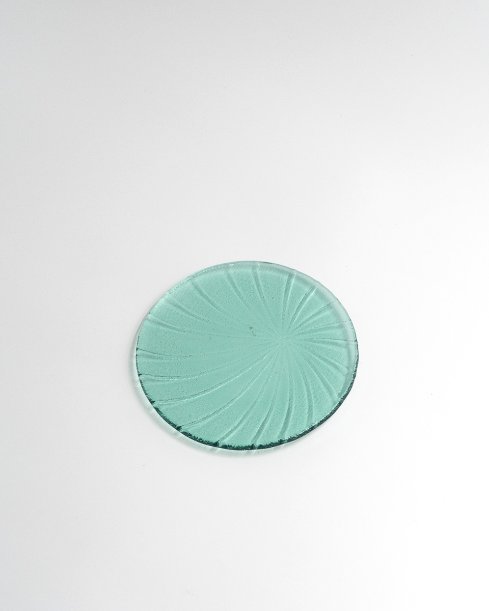 Just Glass Small plate Seashell Green/15cm