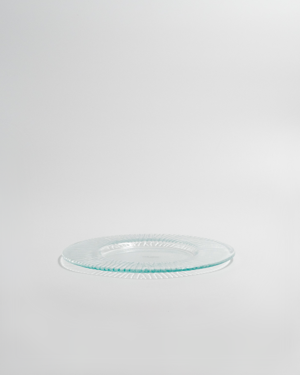 Just Glass Plate Stripe Clear/22cm