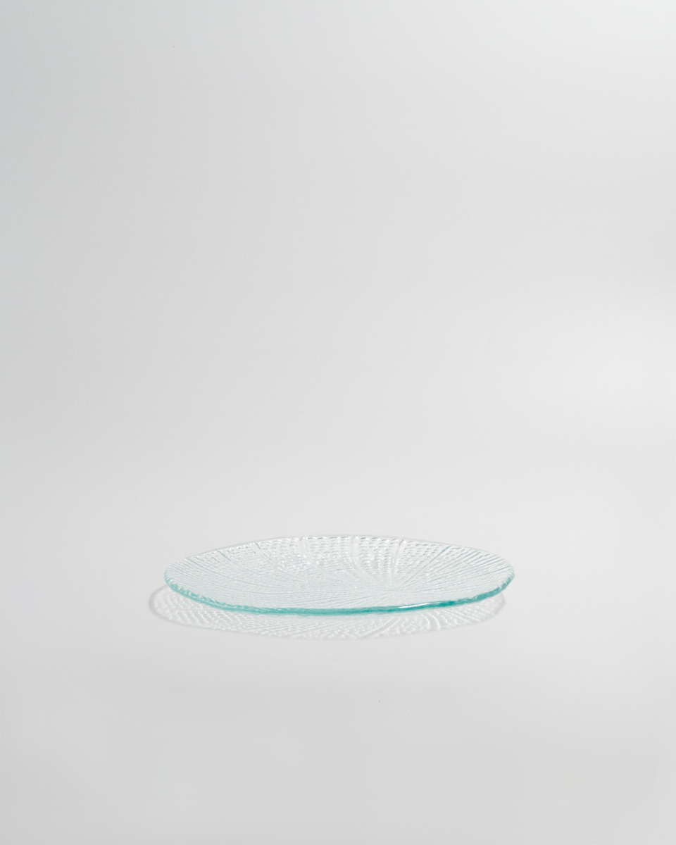 Just Glass Plate Bubbles Clear/20cm