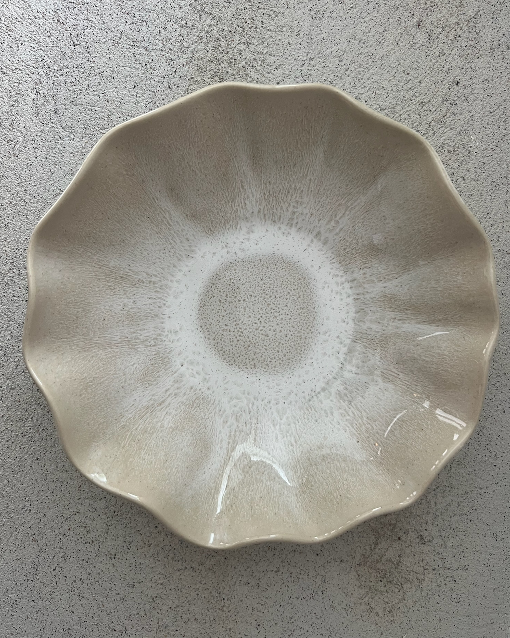 Farrago Djuptallrik Wave Earthy Pearl/21cm