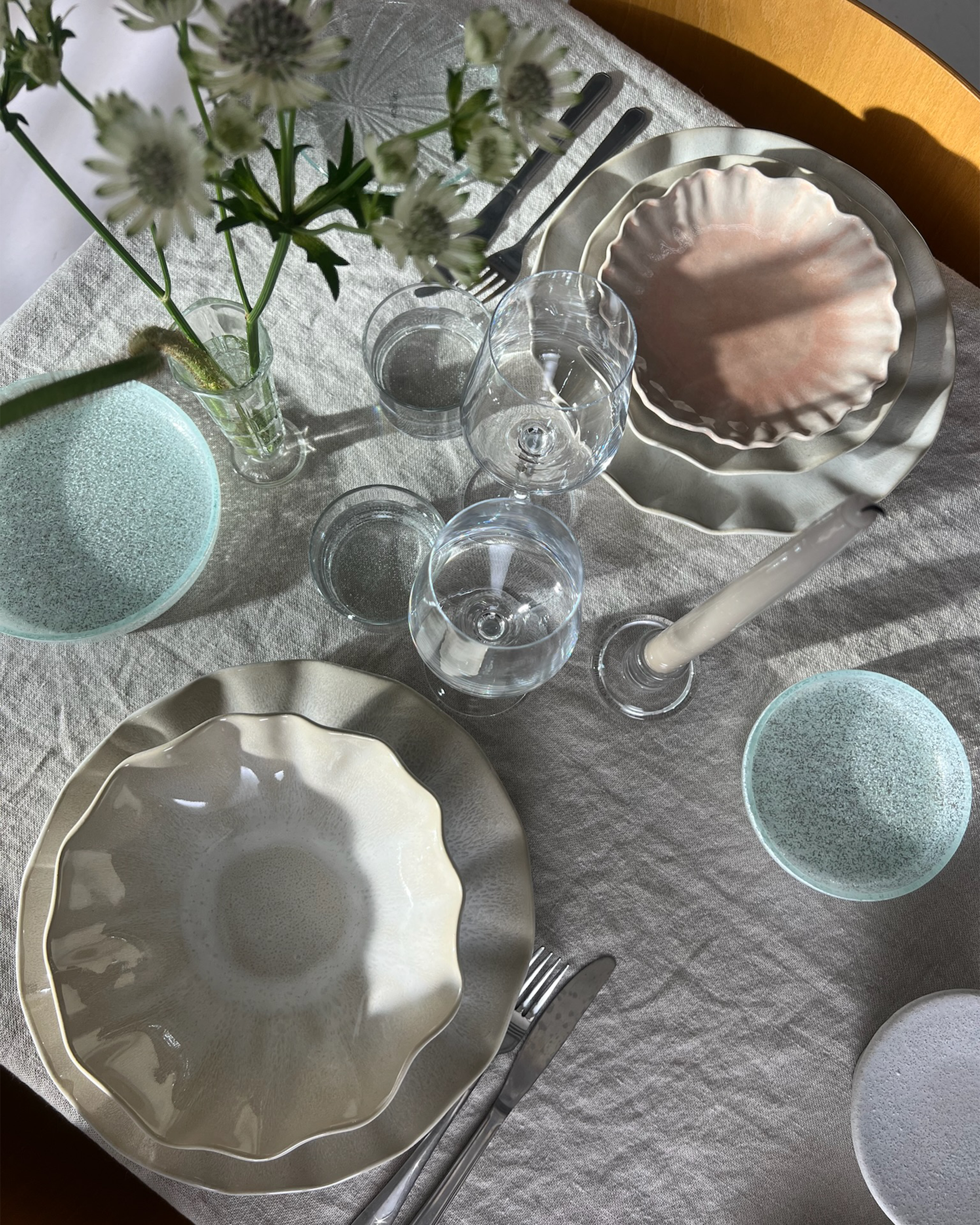 Farrago Djuptallrik Wave Earthy Pearl/21cm