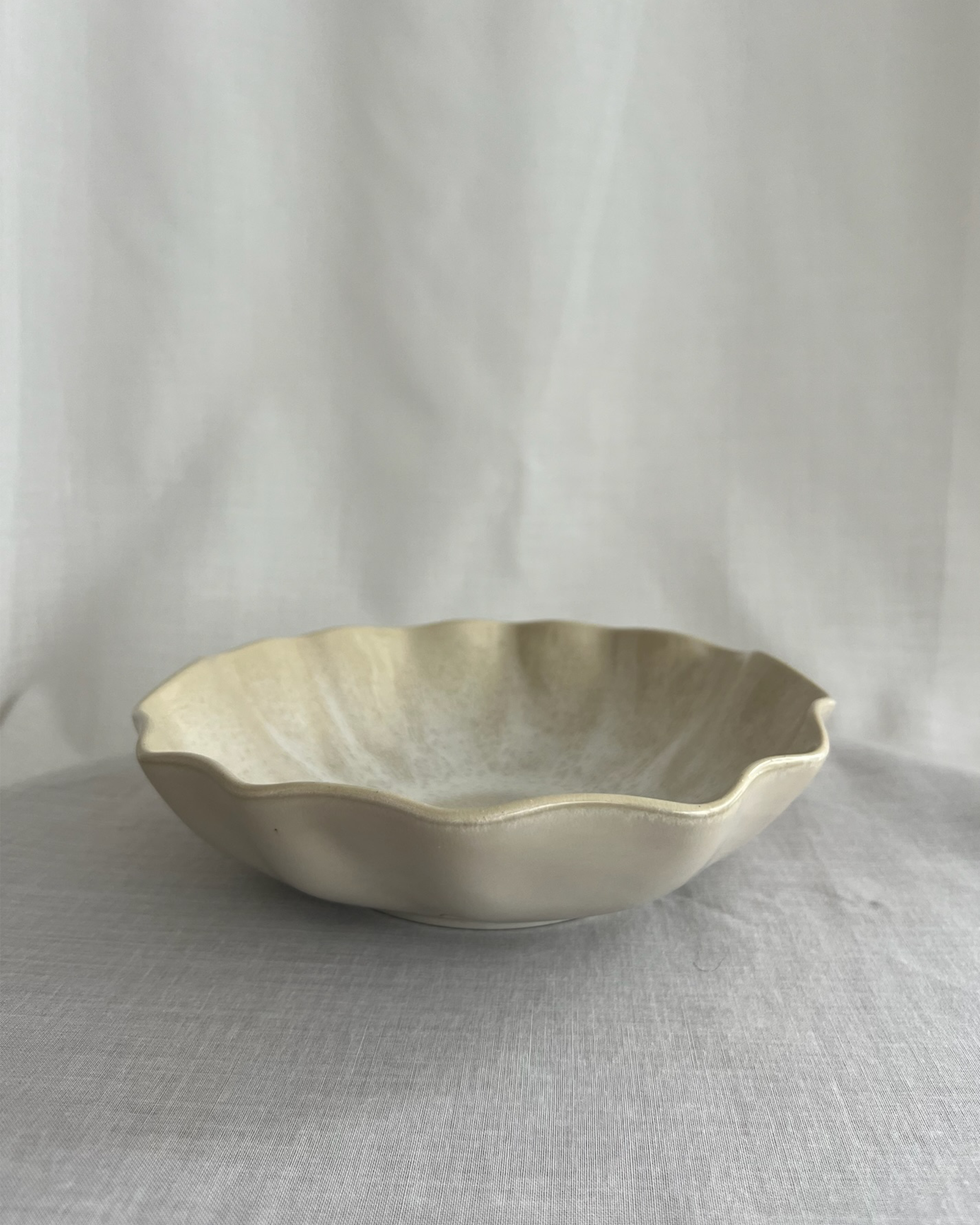 Farrago Djuptallrik Wave Earthy Pearl/21cm