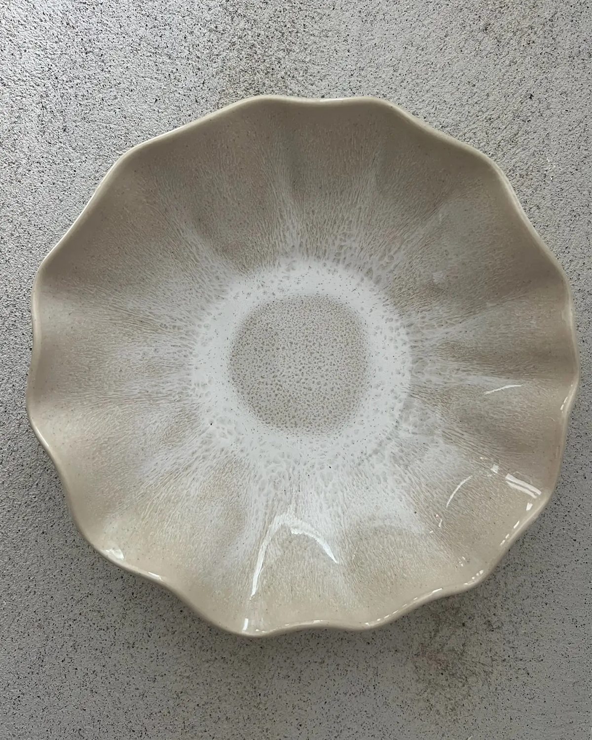 Farrago Djuptallrik Wave Earthy Pearl/21cm