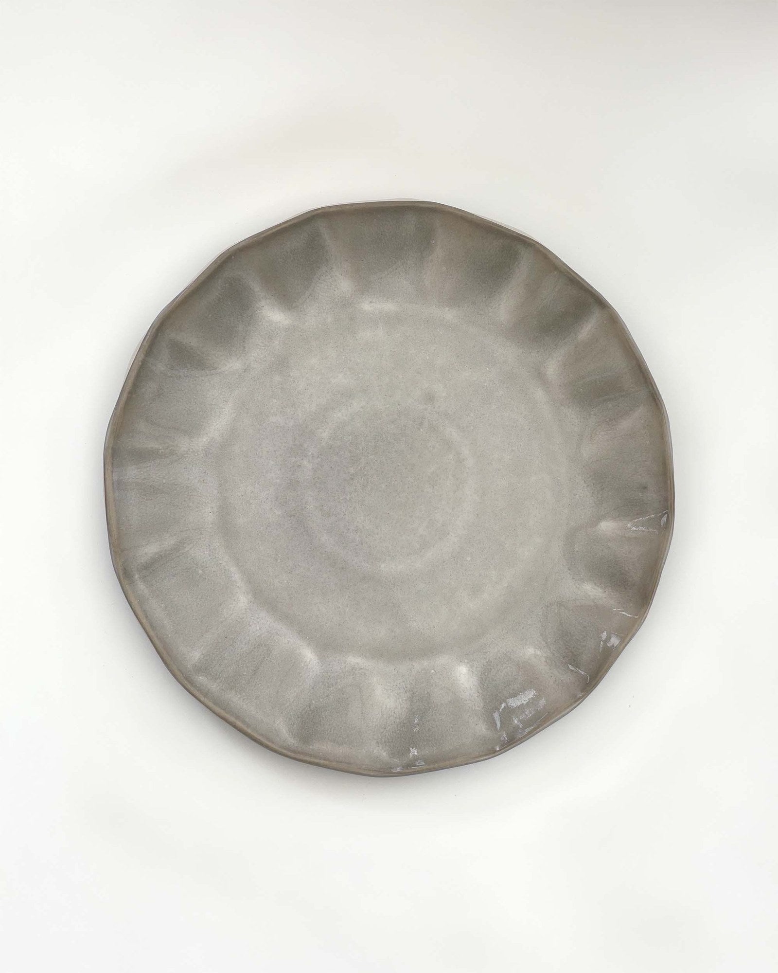 Farrago Plate Wave Grey/28cm