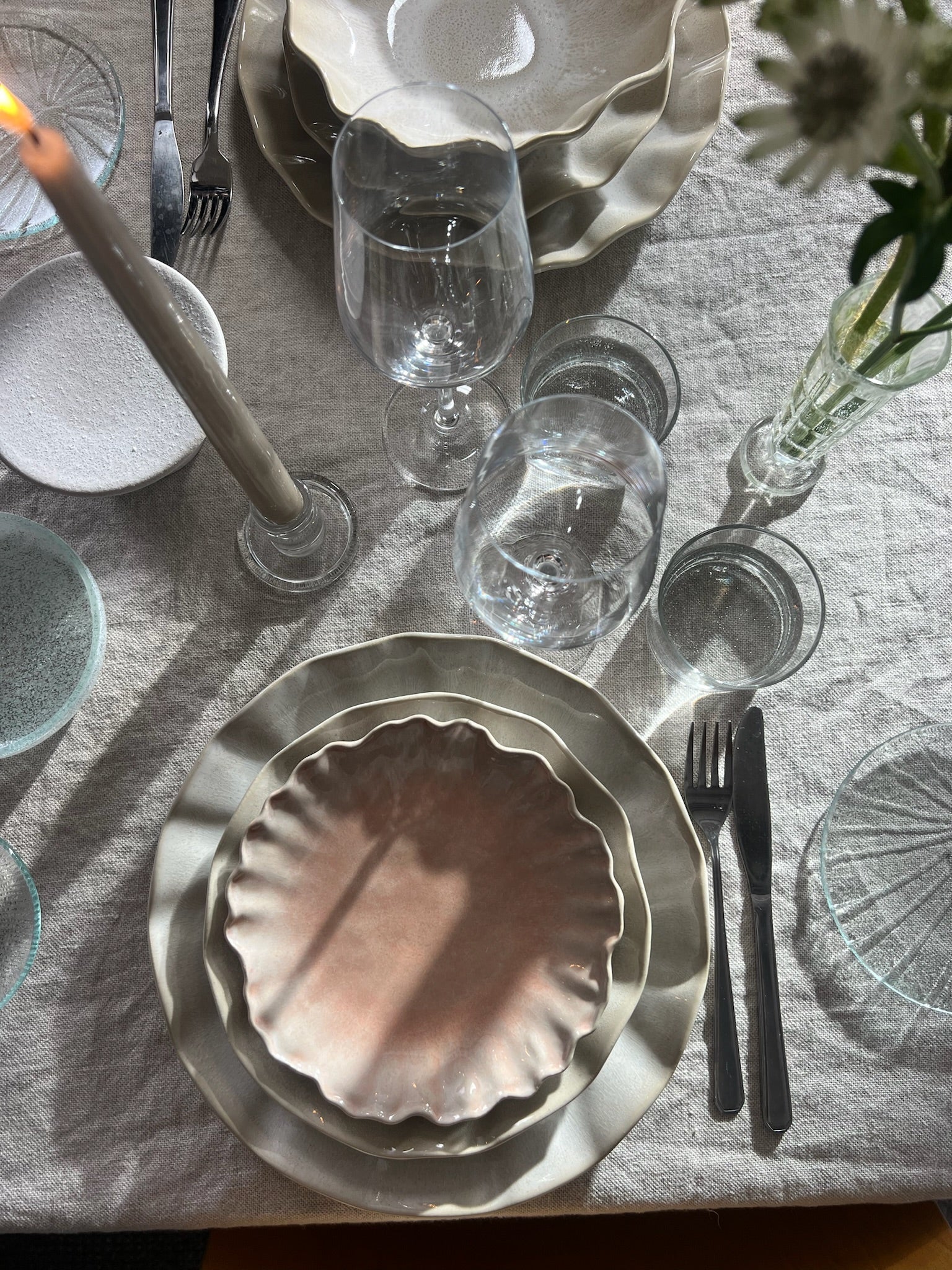 Farrago Wave Small Plate Salmon/19cm 