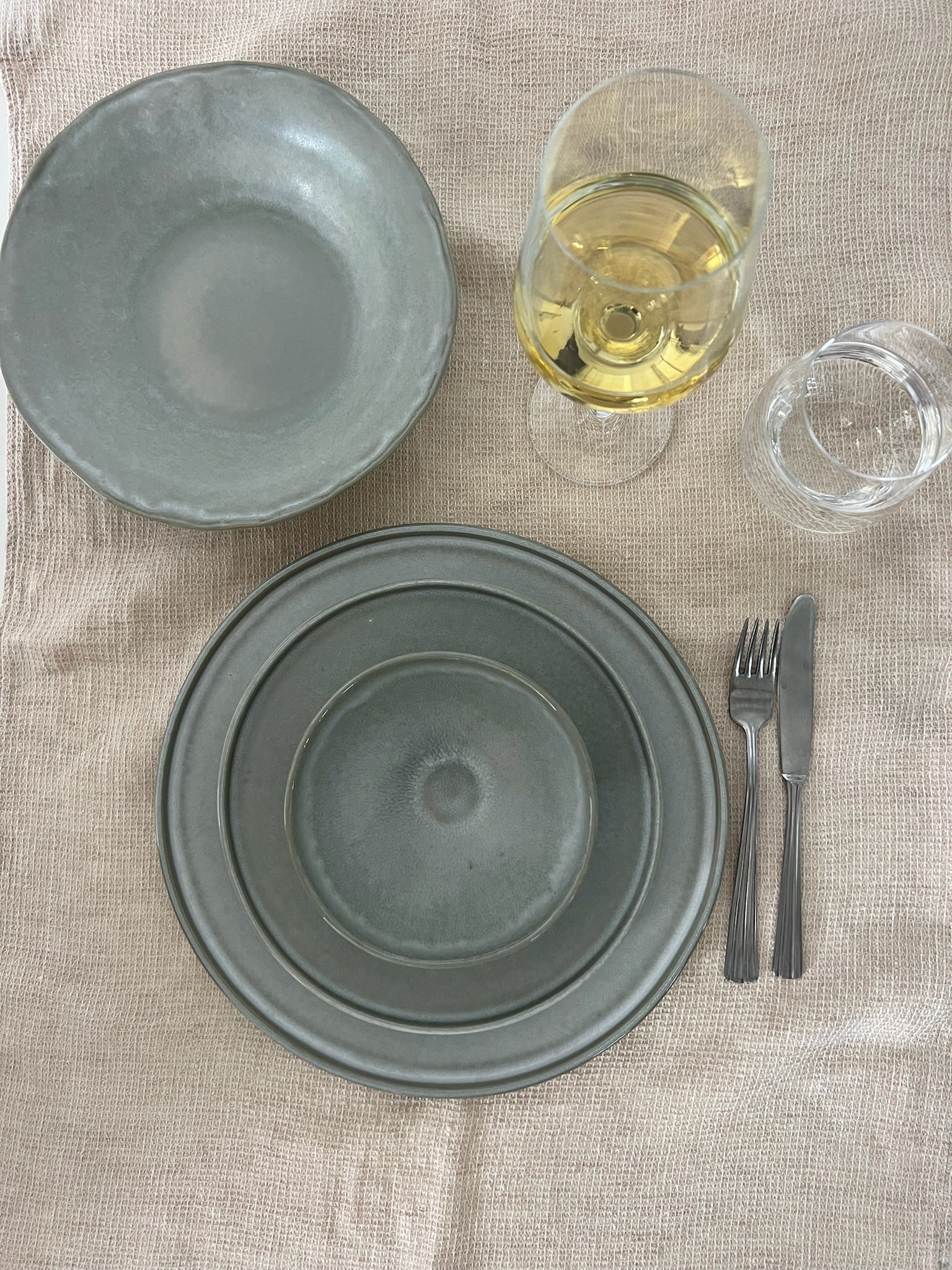Farrago Plate Grey/28cm 