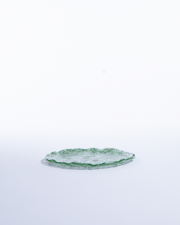 6st Just Glass Tallrik Basil/20cm