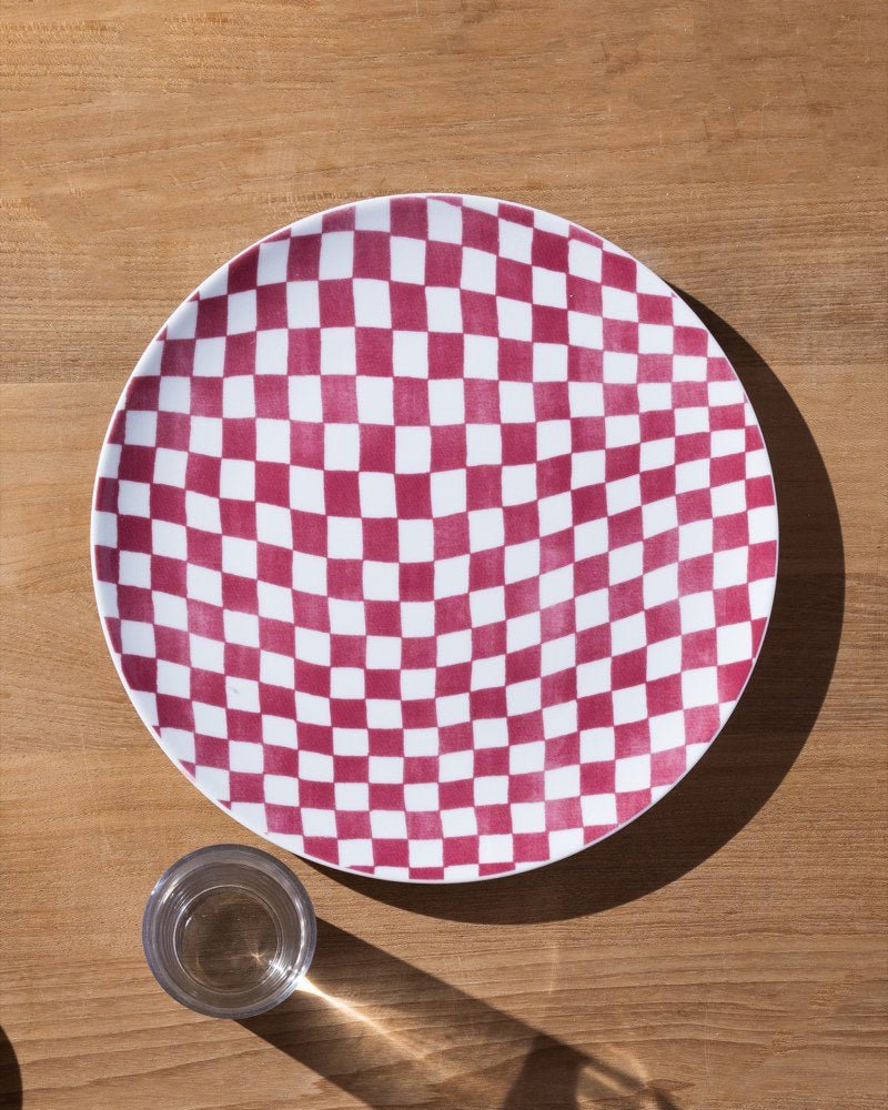 Tallrik Lazio Burgundy, vinröd 28 cm – från Norling Studio