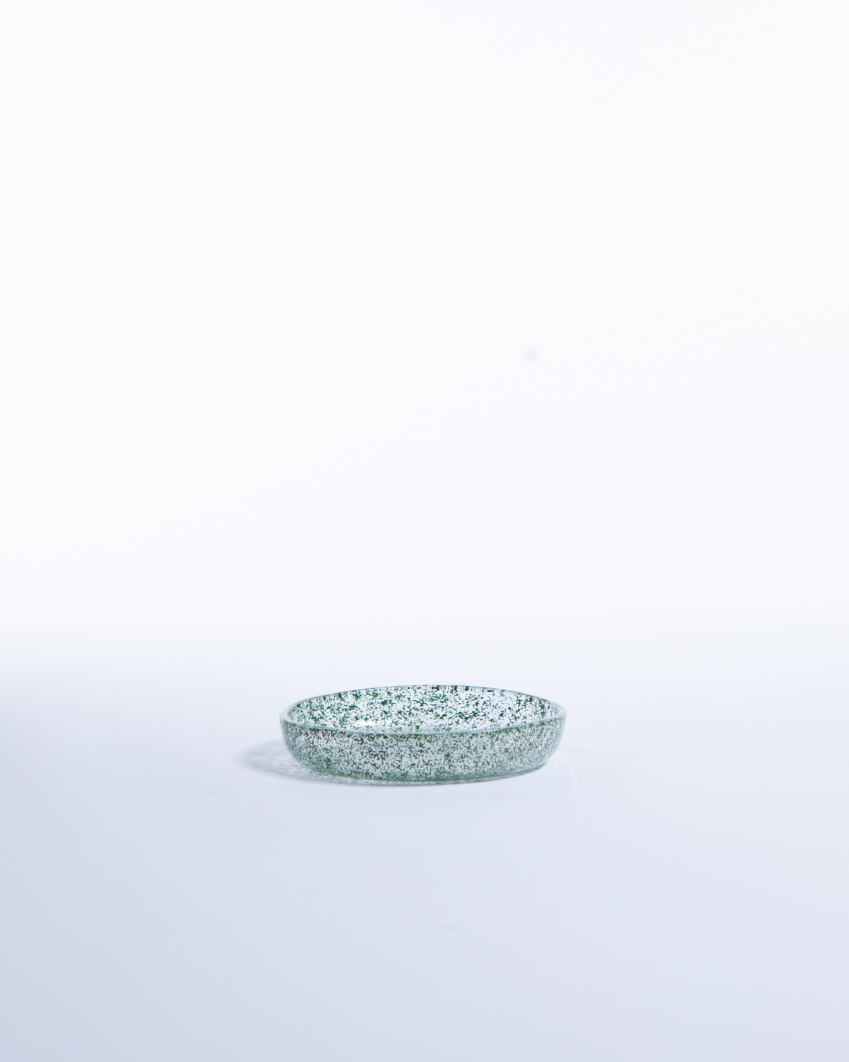 Just Glass Edge Liten Tallrik Basil/13,5cm