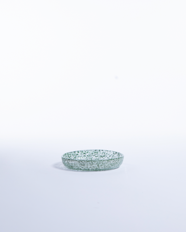 Just Glass Edge Small Plate Basil/13.5cm 