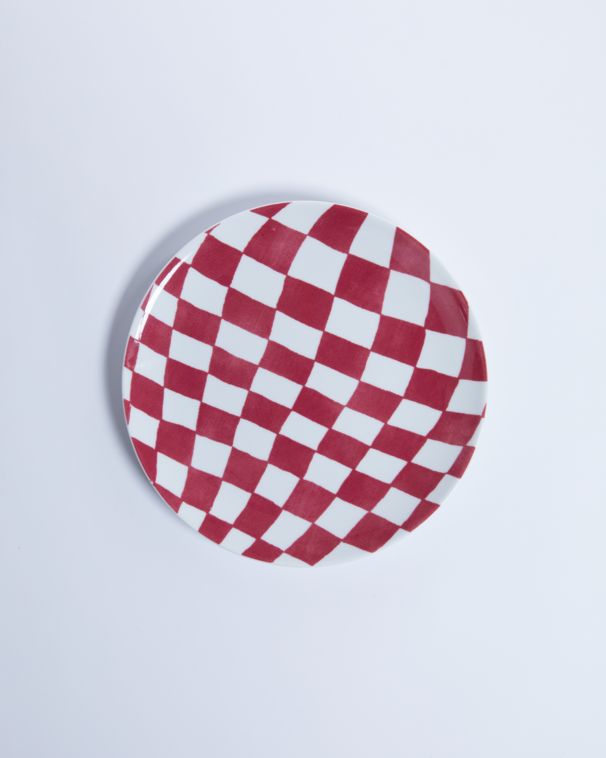 Lazio Plate Burgundy/24cm 