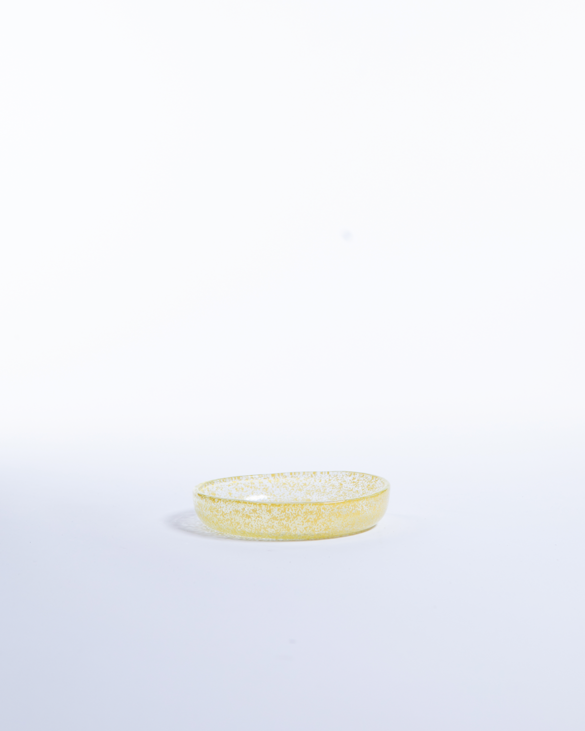 Just Glass Edge Small Plate Turmeric/13.5cm