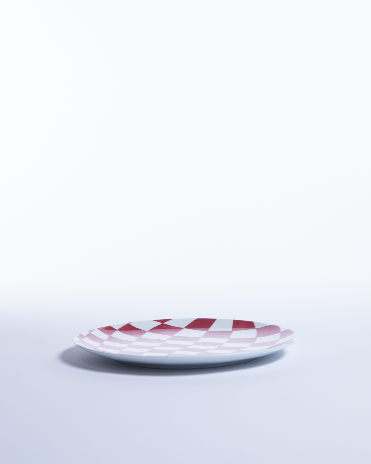 Lazio Plate Burgundy/24cm 